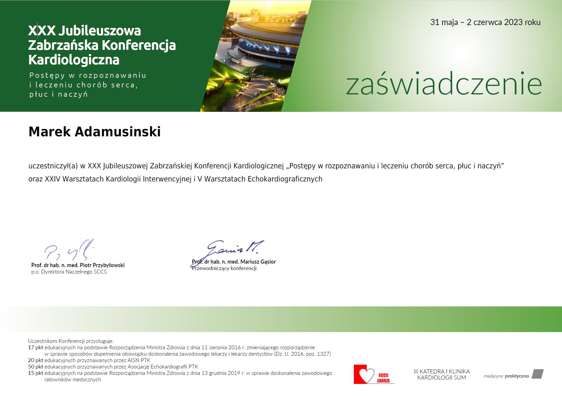 XXX Jubileuszowa Zabrzańska Konferencja Kardiologiczna 2023